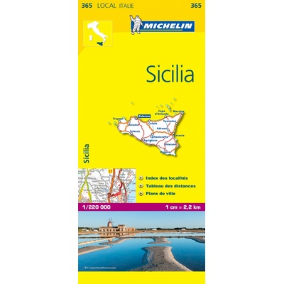 Michelin vydavatelství mapa Sicilia (Sicílie) 1:200 t.