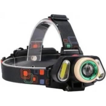 Image 1 of Bailong Челник t6 с 1 брой xml t6 и 2 броя cob led диоди, zoom функция, usb зареждане