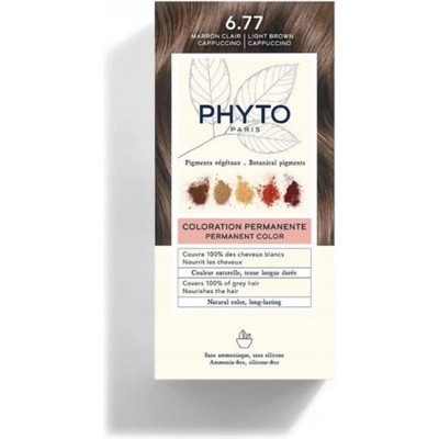 Phyto Color Sensitive permanentní barva na vlasy 6.77 Light Brown Cappuccino