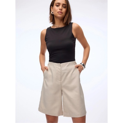 Vero Moda Къси панталони Vero Moda Women's Nancy Bermuda Shorts - Silver Lining
