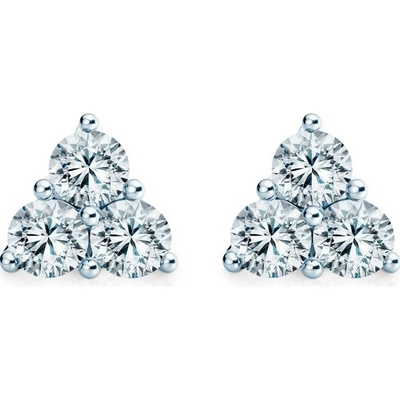 SAVICKI Náušnice Fairytale biele zlato, laboratórne diamanty FAIR-K-BR-036-LAB-B