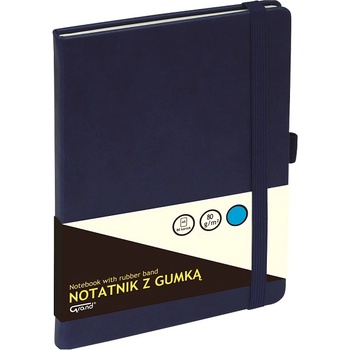 Бележник Grand A5 80 л. тв. к. каре Тъмносин (A5 80)