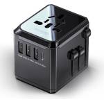 YESIDO Пътническо зарядно - Yesido MC10 - 3× USB + Type-C, EU/UK/US/AUS, 3.6A - Черно