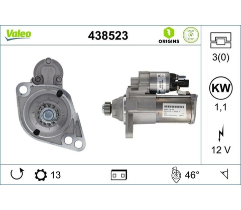 Startér VALEO 438523