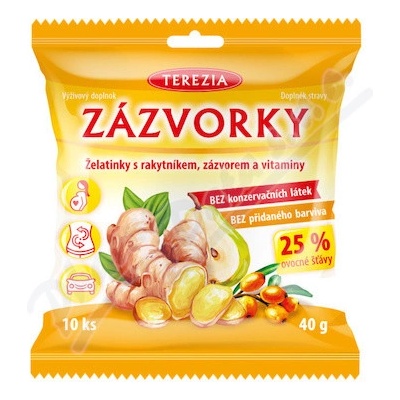 ZÁZVORKY želatinky s rakytníkem zázvorem a vit 40 g