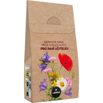 Leros Pre pani učitelku krém na ruky živel vzduch 30 ml + balzam na pery s rozmarínom 4 x 5 g