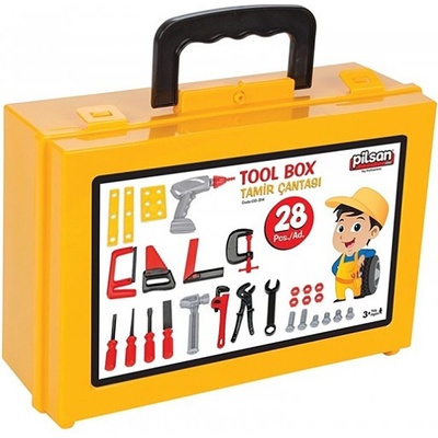 Pilsan Игрален комплект Pilsan - Строителни инструменти с чанта (106518)