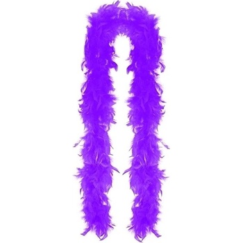 RAPPA Boa fialové s perím 180 cm