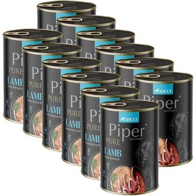 Dolina Noteci Piper Pure s jehněčím a špenátem 12 x 400 g