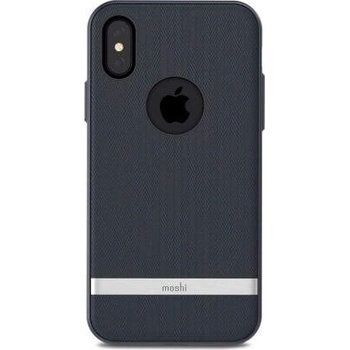 Moshi Vesta Case - хибриден удароустойчив кейс за iPhone XS, iPhone X (тъмносин)