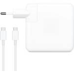 DeTech Адаптер DeTech, За Apple, 61W, Type-C, Бял - 352 (352)