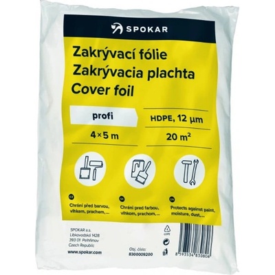 Zakrývacia fólia 4 x 5 m, 12 mm
