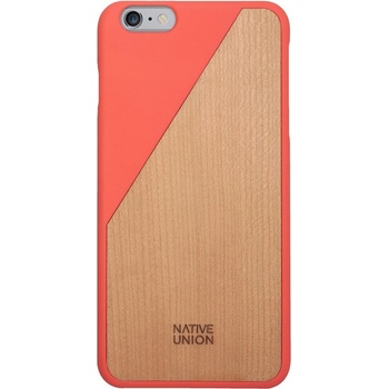 Púzdro NATIVE UNION iPhone 6 Plus Clic Wooden Coral Red