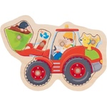 Goki Пъзел с дръжки Goki - Челен товарач (57345) - ozone