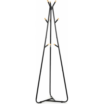 Moderní designový stojanový věšák ELIAN - černý