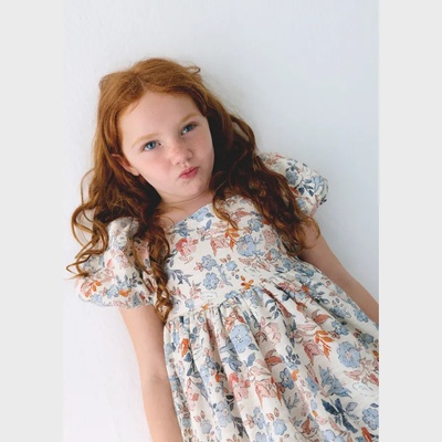 Mayoral Разкроена рокля цветя за мини момиче Mayoral