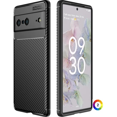 Google Pixel 7 Удароустойчив Carbon Fiber Калъф и Протектор
