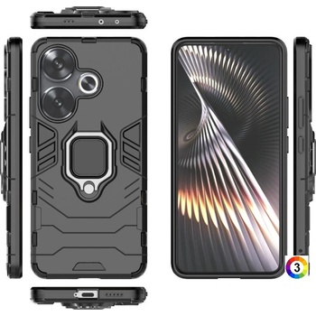 Image 1 of Xiaomi Poco F6 Удароустойчив Finger Ring Калъф и Протектор