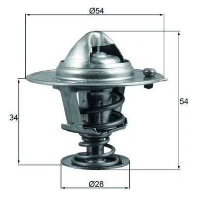 Termostat, chladivo MAHLE TX 206 88D (TX20688D)