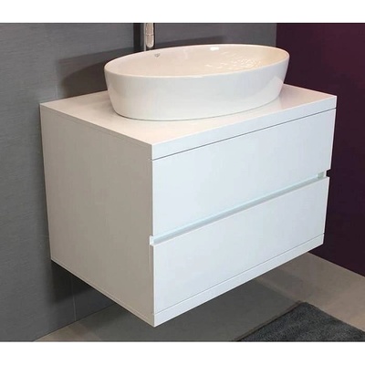 Banya M Шкаф за баня бяло Халеси долен 80 см (hak8001n)