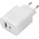 Maxlife Зарядно устройство Maxlife MXTC-06 PD QC, 20W, 220V, с USB и Type C изход, Бял (MXTC-06)