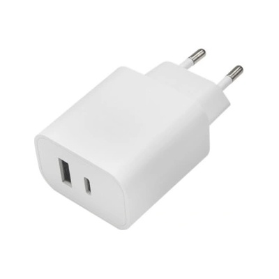 Maxlife Зарядно устройство Maxlife MXTC-06 PD QC, 20W, 220V, с USB и Type C изход, Бял (MXTC-06)
