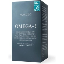 Nordbo Skandinávský Omega-3 Rybí Olej 120 kapslí