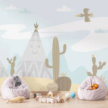 Image 1 of Art gift Фототапет - Пустинни приятели