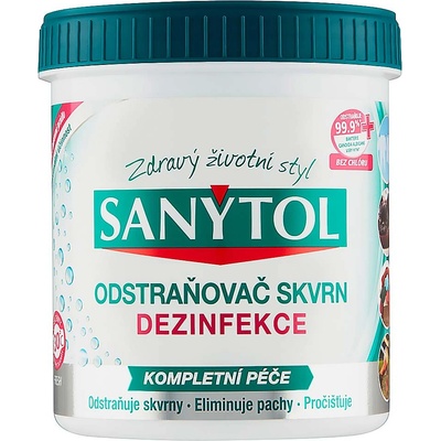 Sanytol odstraňovač škvŕn a dezinfekcia na šaty v prášku 450 g