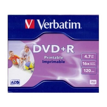 Verbatim DVD+R Printable 4, 7 GB 1 броя (43508) (43508)
