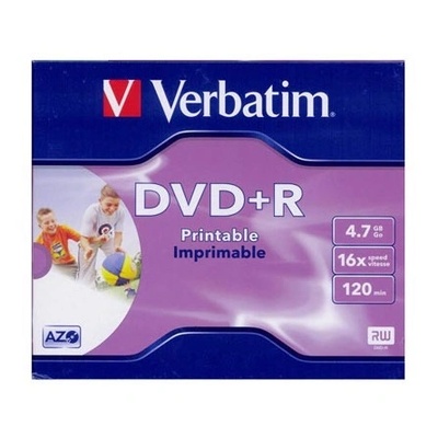 Verbatim DVD+R Printable 4, 7 GB 1 броя (43508)