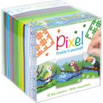 Pixelhobby Комплект от 3 мозайки с пиксели Classic, Pixelhobby, Куб - Тропически птици (29016-TropicalBirds)