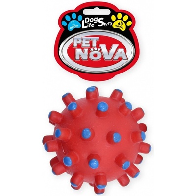 Pet Nova Vinylová lopta s pichliačmi pre psov 11 cm