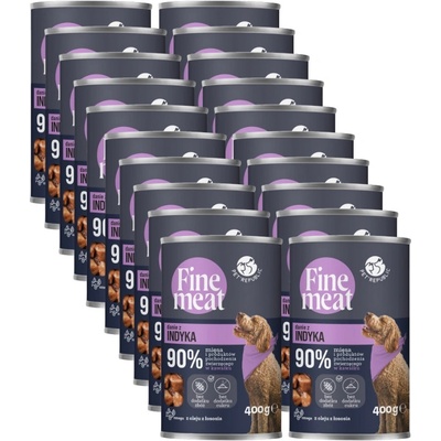 PetRepublic Fine Meat Adult pokrm z morčacieho mäsa 20 x 400 g