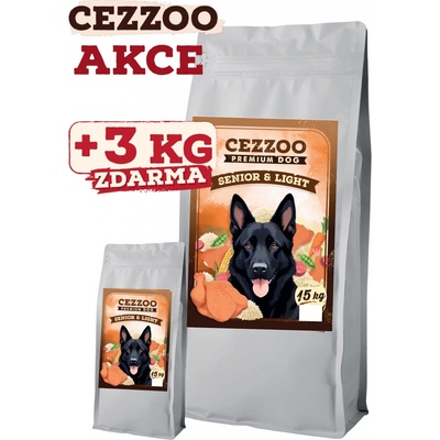 Cezzoo Premium Dog Senior & Light 15 + 3 kg