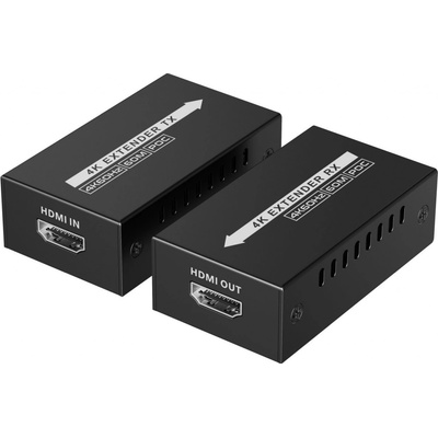 PremiumCord 4Kx2K@60Hz HDMI2.0 extender na 60m přes jeden kabel Cat6/6a/7 KHEXT60-13