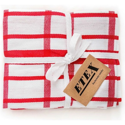 Etex U03 káro 50x70cm 3 ks červená – Zboží Dáma