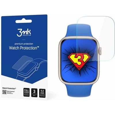 3mk Самовъзстановяващо се защитно покритие за дисплея на Apple Watch 7 45мм (прозрачен) - 3MK ARC Watch Screen Ptotection (3 броя) (3MK2263)