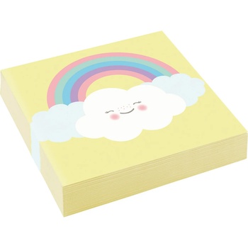 Amscan Салфетки - Дъга и облак 25 x 25 cm