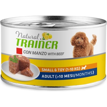 Natural Trainer 6 x 150 g Natural Trainer Small & Toy Adult Wet Dog Food с говеждо месо