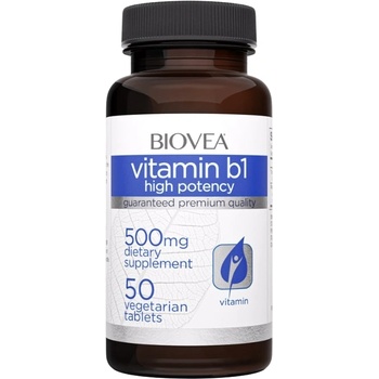 Biovea Vitamin B1 High Potency, 50 таблетки, Biovea (4451)