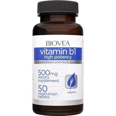 Biovea Vitamin B1 High Potency, 50 таблетки, Biovea (4451)