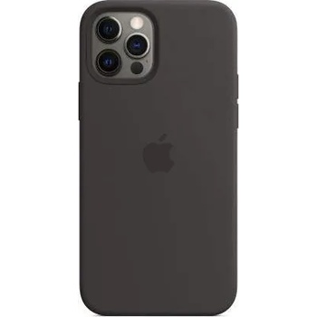 Apple iPhone Silicone Case with MagSafe - оригинален силиконов кейс за iPhone 12, iPhone 12 Pro с MagSafe (черен)