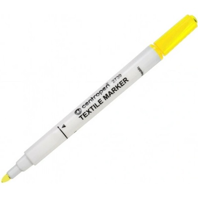 Centropen Popisovač na textil 1,8mm 2739 žltý