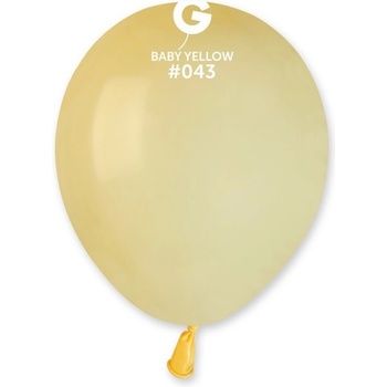 Gemar Латексови Балони Пастел, Бебешко Жълто, 13см