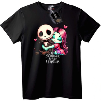 NOONEBRAND Тениска Кошмар Преди Коледа - 2XL, Black