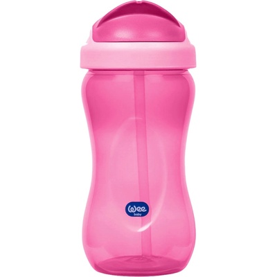 Wee Baby Чаша със сламка Wee Baby Colorful - 350 ml, розова (761)
