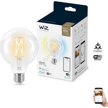 Philips LED Димируема крушка G95 E27/6, 7W/230V 2700-6500K CRI 90 Wi-Fi - WiZ (WI0018)