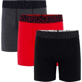 Under Armour Детски боксерки Under Armour 3pk Cotton Boxers Junior Boys - Blk/Red/Grey