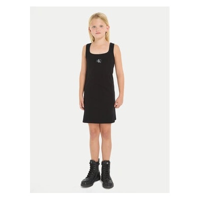 Calvin Klein Jeans Лятна рокля Badge IG0IG02471 Черен Regular Fit (Badge IG0IG02471)